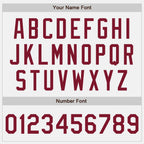 Custom White Crimson Authentic Baseball Jersey