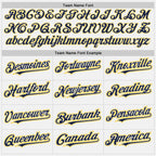 Custom White Yellow-Navy Authentic Baseball Jersey