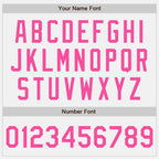 Custom White Pink Authentic Baseball Jersey
