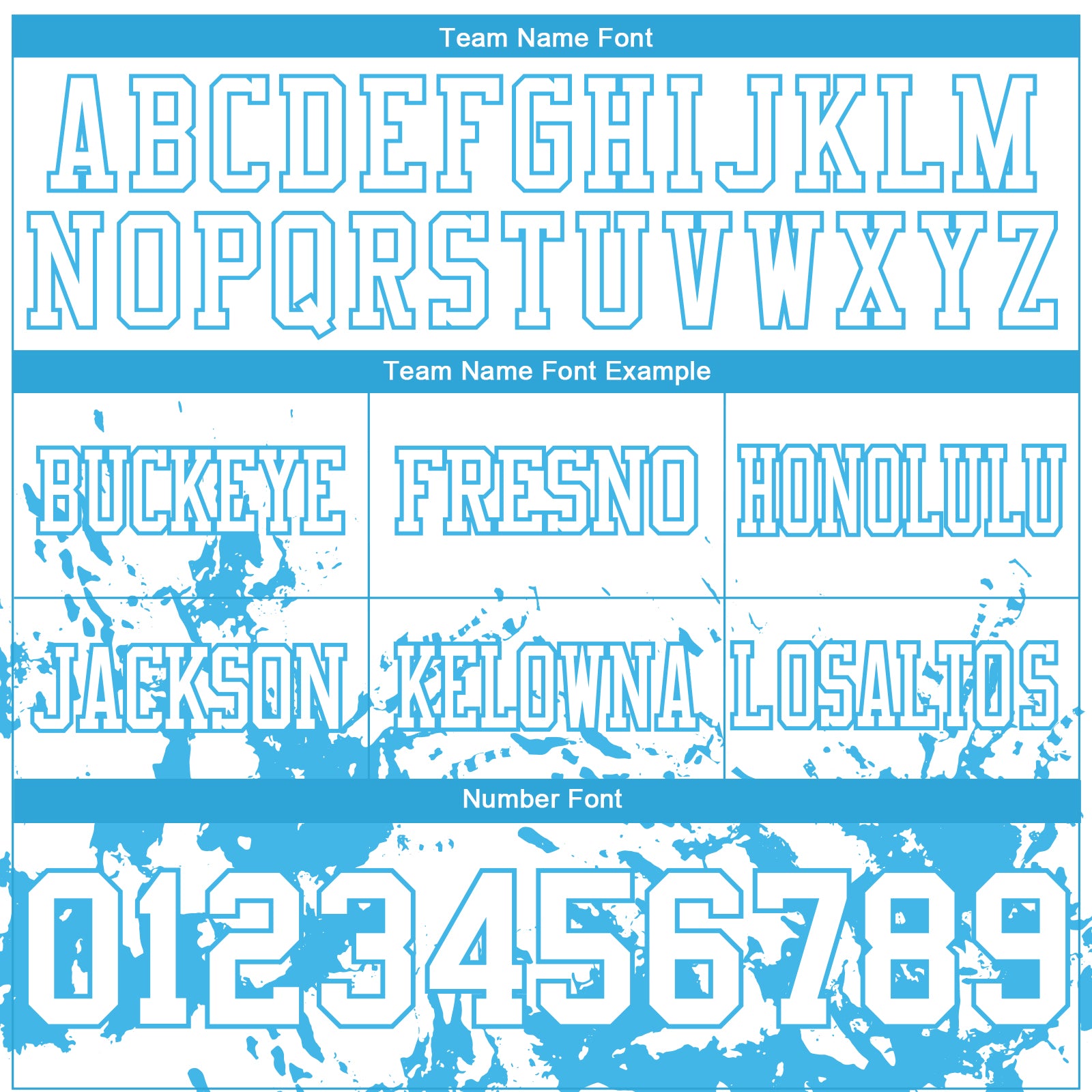 Custom White Sky Blue 3D Pattern Splash Authentic Football Jersey