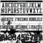 Custom White Black-Gray 3D Pattern Splash Authentic Football Jersey