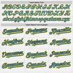 Custom White Black Shadow Blue-Light Yellow Authentic Baseball Jersey