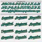 Custom White Teal Black-Old Gold Authentic Baseball Jersey