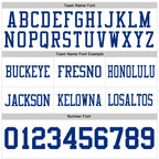 Custom White Royal Authentic Football Jersey