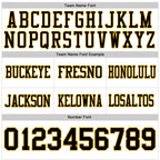 Custom White Black-Gold Authentic Football Jersey