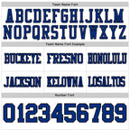 Custom White Royal-Black Authentic Football Jersey