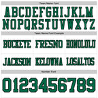 Custom White Kelly Green-Black Authentic Football Jersey
