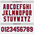 Custom Stitched White Red-Royal Baseball Pullover Sweatshirt Hoodie