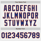 Custom Stitched White Royal-Orange Baseball Pullover Sweatshirt Hoodie