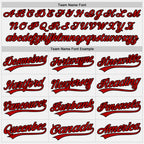 Custom Stitched White Red-Black Baseball Pullover Sweatshirt Hoodie
