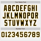 Custom Stitched White Black-Gold Baseball Pullover Sweatshirt Hoodie