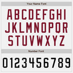 Custom Stitched White Black-Crimson Baseball Pullover Sweatshirt Hoodie