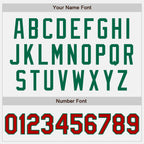 Custom Stitched White Red-Kelly Green Baseball Pullover Sweatshirt Hoodie