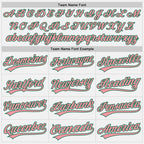 Custom Stitched White Medium Pink-Kelly Green Baseball Pullover Sweatshirt Hoodie