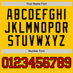 Custom Yellow Red-Black Authentic Basketball Jersey
