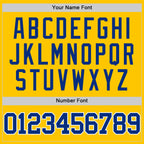 Custom Yellow Royal-White Authentic Basketball Jersey