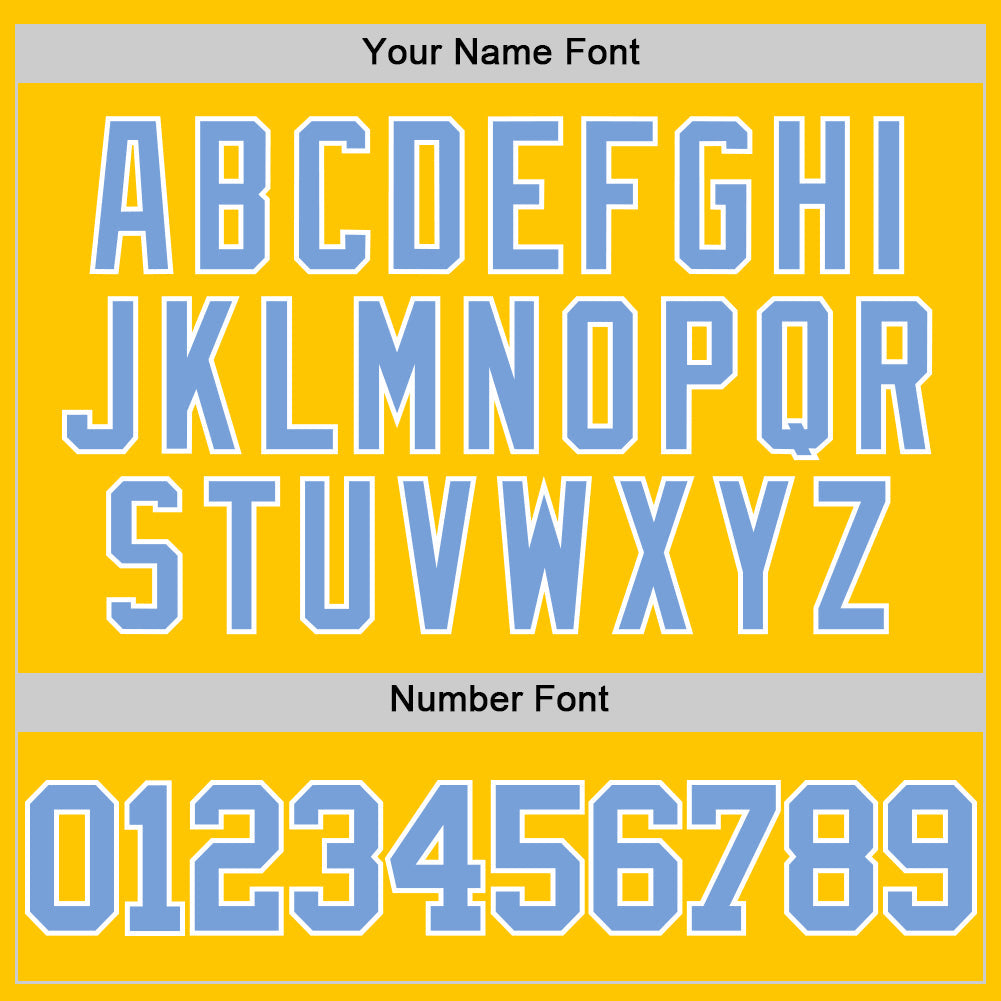 Custom Yellow Light Blue-White Authentic Basketball Jersey