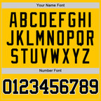 Custom Yellow Black-White Authentic Basketball Jersey