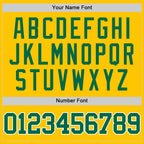 Custom Yellow Kelly Green-White Authentic Basketball Jersey