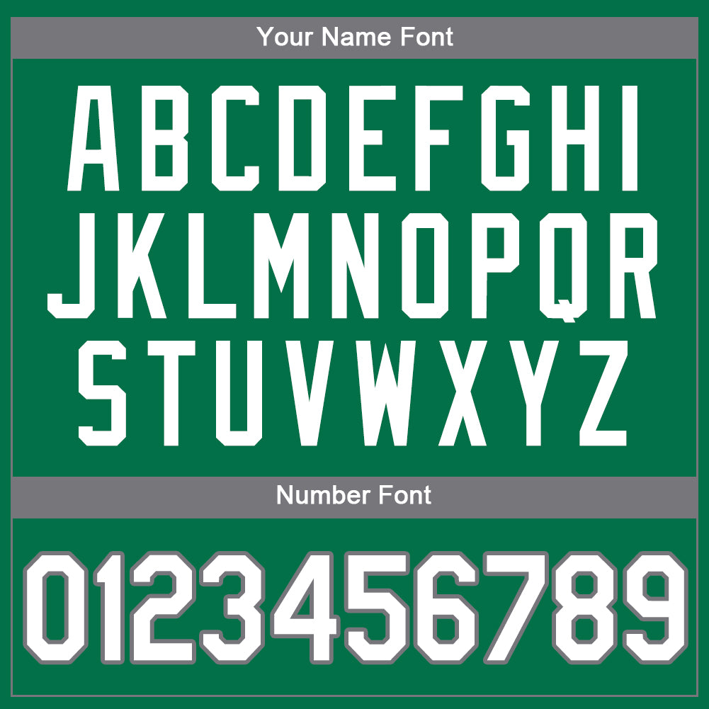 Custom White Kelly Green-Gray Authentic St. Patrick's Day Baseball Jersey